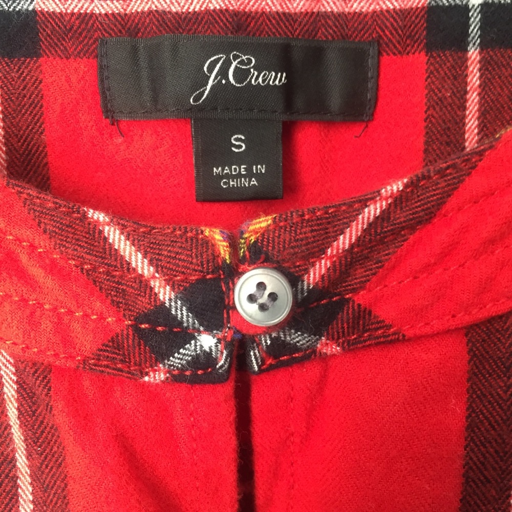 J.Crew Flannel Ruffle Top - Picture 5 of 6